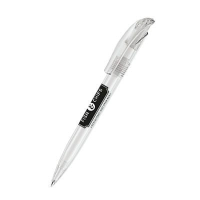 Picture of SENATOR CHALLENGER FROSTED PLASTIC BALL PEN in White