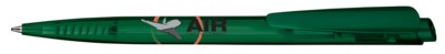Picture of DART CLEAR TRANSPARENT RETRACTABLE BALL PEN in Green