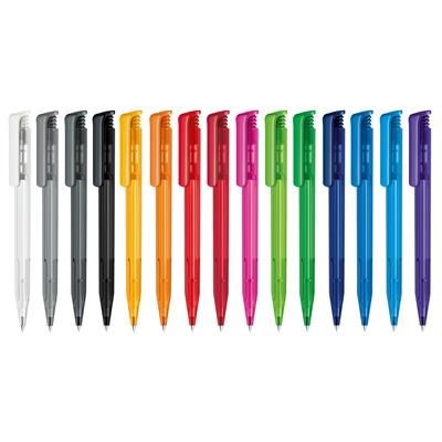 SENATOR SUPER HIT CLEAR TRANSPARENT PLASTIC BALL PEN.