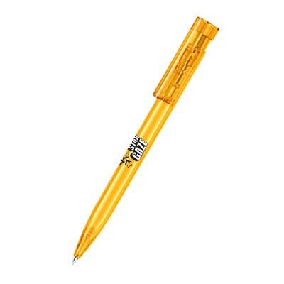 Picture of SENATOR LIBERTY CLEAR TRANSPARENT PLASTIC BALL PEN in Honey Yellow