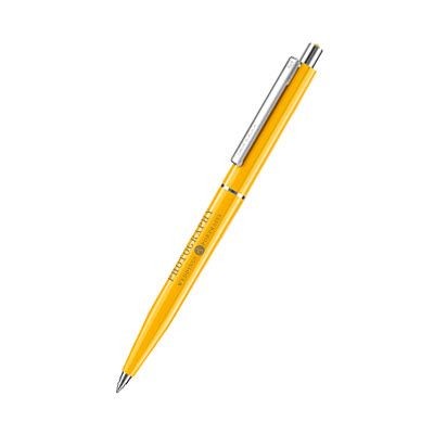 Picture of SENATOR POINT POLISHED PLASTIC BALL PEN in Honey Yellow