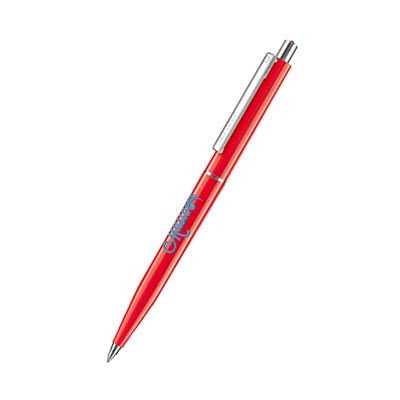 Picture of SENATOR POINT POLISHED PLASTIC BALL PEN in Strawberry Red