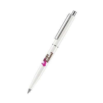 Picture of SENATOR POINT POLISHED PLASTIC BALL PEN in White