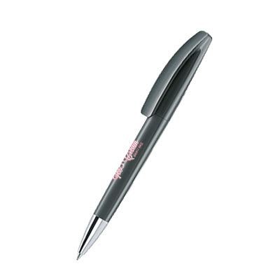 Picture of SENATOR BRIDGE POLISHED PLASTIC BALL PEN with Metal Tip in Anthracite Grey