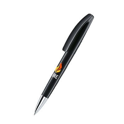 Picture of SENATOR BRIDGE POLISHED PLASTIC BALL PEN with Metal Tip in Black
