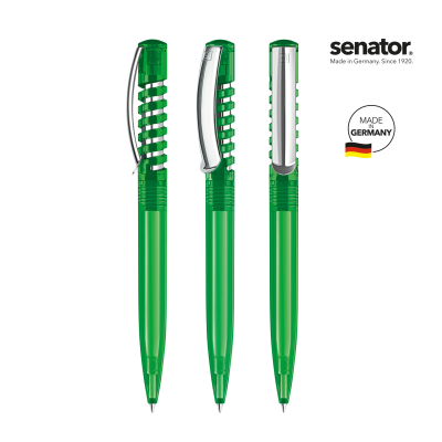 Picture of SENATOR® NEW SPRING CLEAR TRANSPARENT MC PUSH BALL PEN.