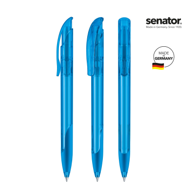 Picture of SENATOR CHALLENGER CLEAR TRANSPARENT PLASTIC BALL PEN with Soft Grip in Hex