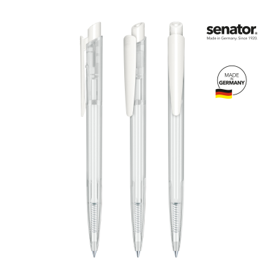 SENATOR® DART CLEAR TRANSPARENT PUSH BALL PEN.