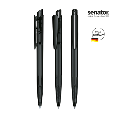 SENATOR® DART CLEAR TRANSPARENT PUSH BALL PEN.