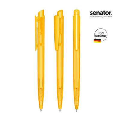 SENATOR® DART CLEAR TRANSPARENT PUSH BALL PEN.