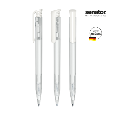 SENATOR® SUPER HIT CLEAR TRANSPARENT PUSH BALL PEN.