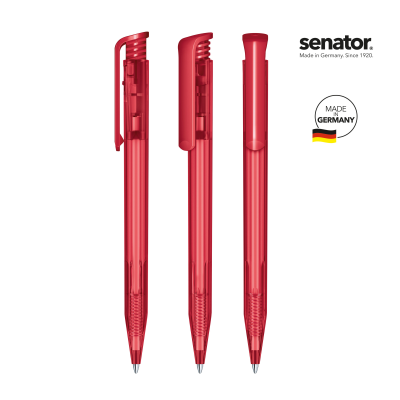 SENATOR® SUPER HIT CLEAR TRANSPARENT PUSH BALL PEN.