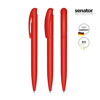 Picture of SENATOR NATURE PLUS MATT BIO BALL PEN in Tulip Red.