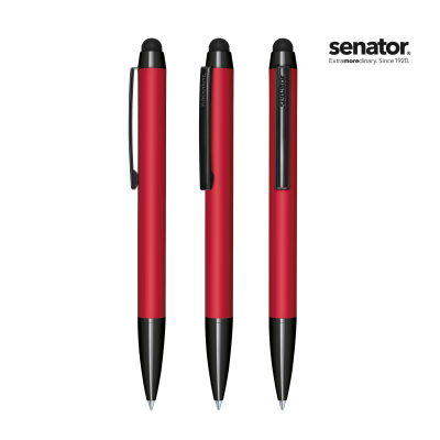 Picture of SENATOR® ATTRACT SOFT TOUCH BALL PEN &  TOUCH PAD PEN TWIST BALL PEN.