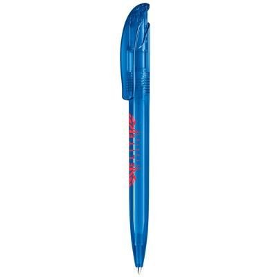 Picture of SENATOR CHALLENGER CLEAR TRANSPARENT PLASTIC BALL PEN in Full Blue