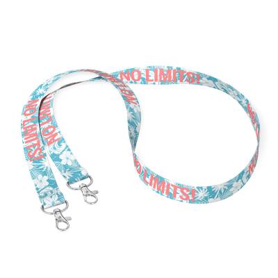 Picture of RECYCLED POLYESTER (RPET) SUBLIMATION LANYARD with 2 Clips