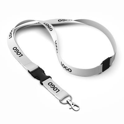 Picture of DETACHABLE ORGANIC COTTON SCREENPRINT LANYARD