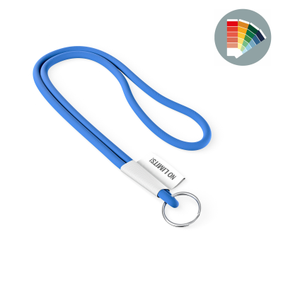 Picture of POLYESTER 2-TONE CORD LANYARD with Full Colour Label