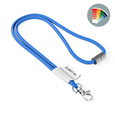 Picture of POLYESTER 2-TONE CORD LANYARD with Full Colour Label