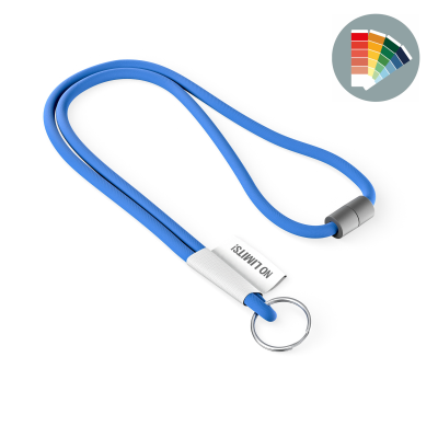 Picture of POLYESTER 2-TONE CORD LANYARD with Full Colour Label