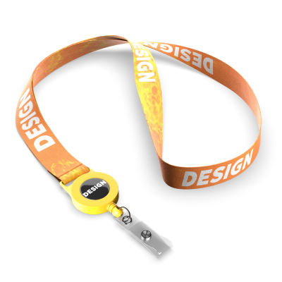Picture of POLYESTER SUBLIMATION BADGE REEL LANYARD