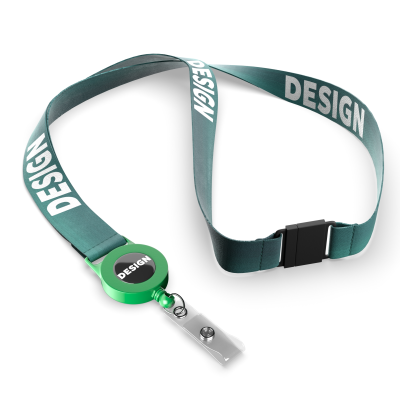 Picture of POLYESTER SUBLIMATION BADGE REEL LANYARD