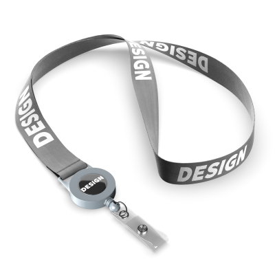 Picture of POLYESTER SUBLIMATION BADGE REEL LANYARD