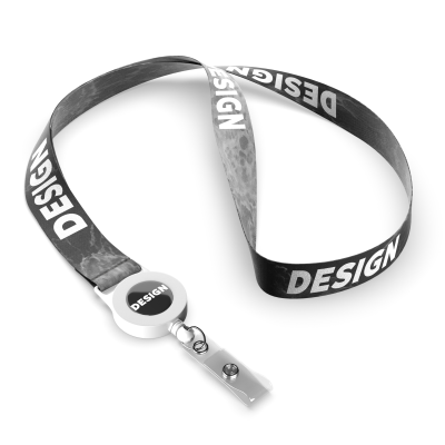 Picture of POLYESTER SUBLIMATION BADGE REEL LANYARD