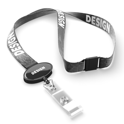 Picture of POLYESTER SUBLIMATION LANYARD with Oval Logo Badge Reel