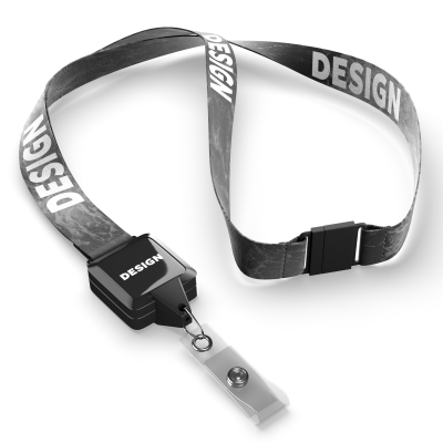 Picture of POLYESTER SUBLIMATION LANYARD with Square Shape Badge Reel