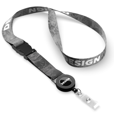 Picture of DETACHABLE POLYESTER SUBLIMATION BADGE REEL LANYARD