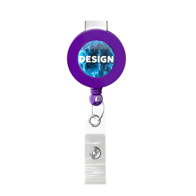 Picture of RETRACTABLE BADGE REEL in Round Shape with ?2Cm Logo