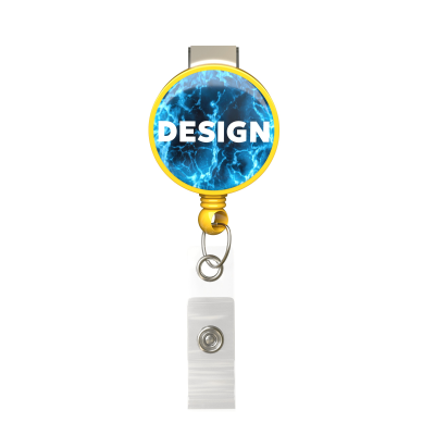 Picture of RETRACTABLE BADGE REEL in Round Shape with ?2