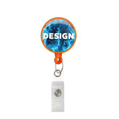 Picture of RETRACTABLE BADGE REEL in Round Shape with ?2