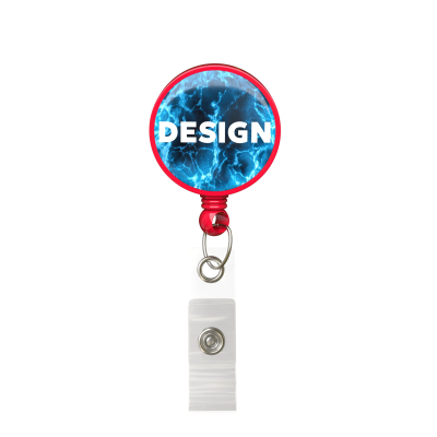 Picture of RETRACTABLE BADGE REEL in Round Shape with ?2