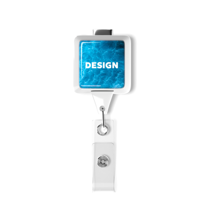Picture of RETRACTABLE BADGE REEL in Square Shape with 2