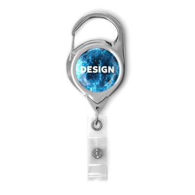 Picture of RETRACTABLE BADGE REEL with Carabiner & Logo