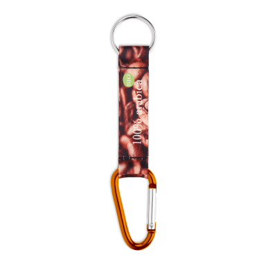 Picture of CARABINER with Sublimated Recycled Polyester (Rpet) Strap