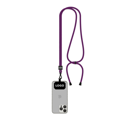 Picture of CROSSBODY 2-TONE CORD MOBILE PHONE HOLDER MADE OF RECYCLED POLYESTER (RPET)