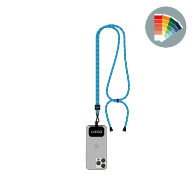 Picture of CROSSBODY 2-TONE CORD MOBILE PHONE HOLDER MADE OF RECYCLED POLYESTER (RPET)