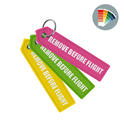 Picture of EMBROIDERED KEY TAG with Triangular Shape End