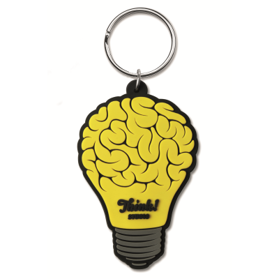 Picture of CUSTOM SHAPE PVC KEYRING with Your Logo on One Side