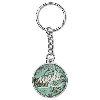 Picture of ROUND SHAPE IRON, DOMED NFC KEYRING