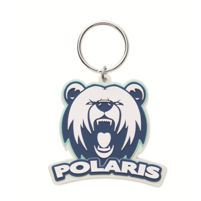 Picture of CUSTOM PVC RUBBER NFC KEYRING with a Double-Sided Logo Design
