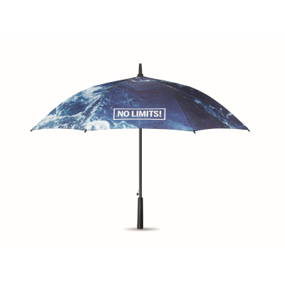 Picture of ALL-OVER PRINTED ?102CM & 23" STORM UMBRELLA with Rubber Handle