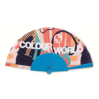 Picture of FULL COLOUR PLASTIC HAND FAN