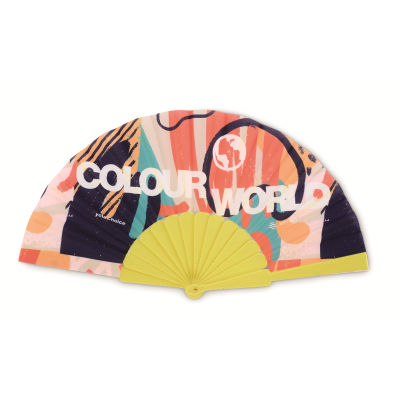 Picture of FULL COLOUR PLASTIC HAND FAN