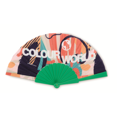 Picture of FULL COLOUR PLASTIC HAND FAN