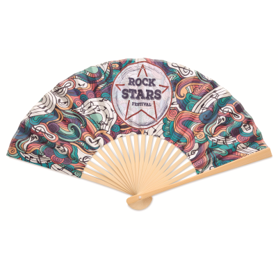 Picture of FULL COLOUR BAMBOO HAND FAN