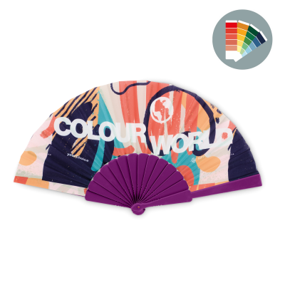 Picture of FULL COLOUR PLASTIC HAND FAN